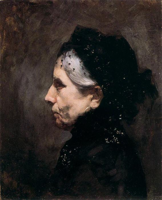Portrait De Mme. Delacroix, Mère De L'artiste — Henri Edmond Cross