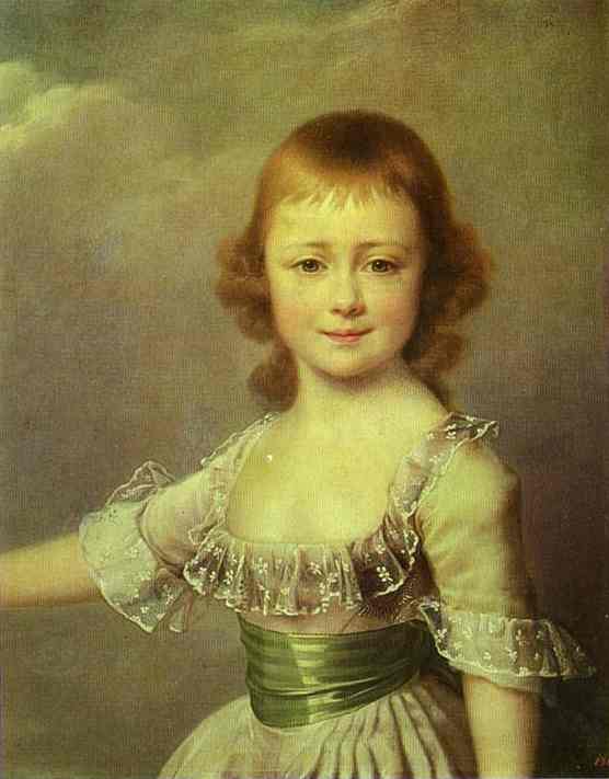 Portrait Of Grand Duchess Ekaterina Pavlovna As A Child — Dmitry Grigoryevich Levitsky