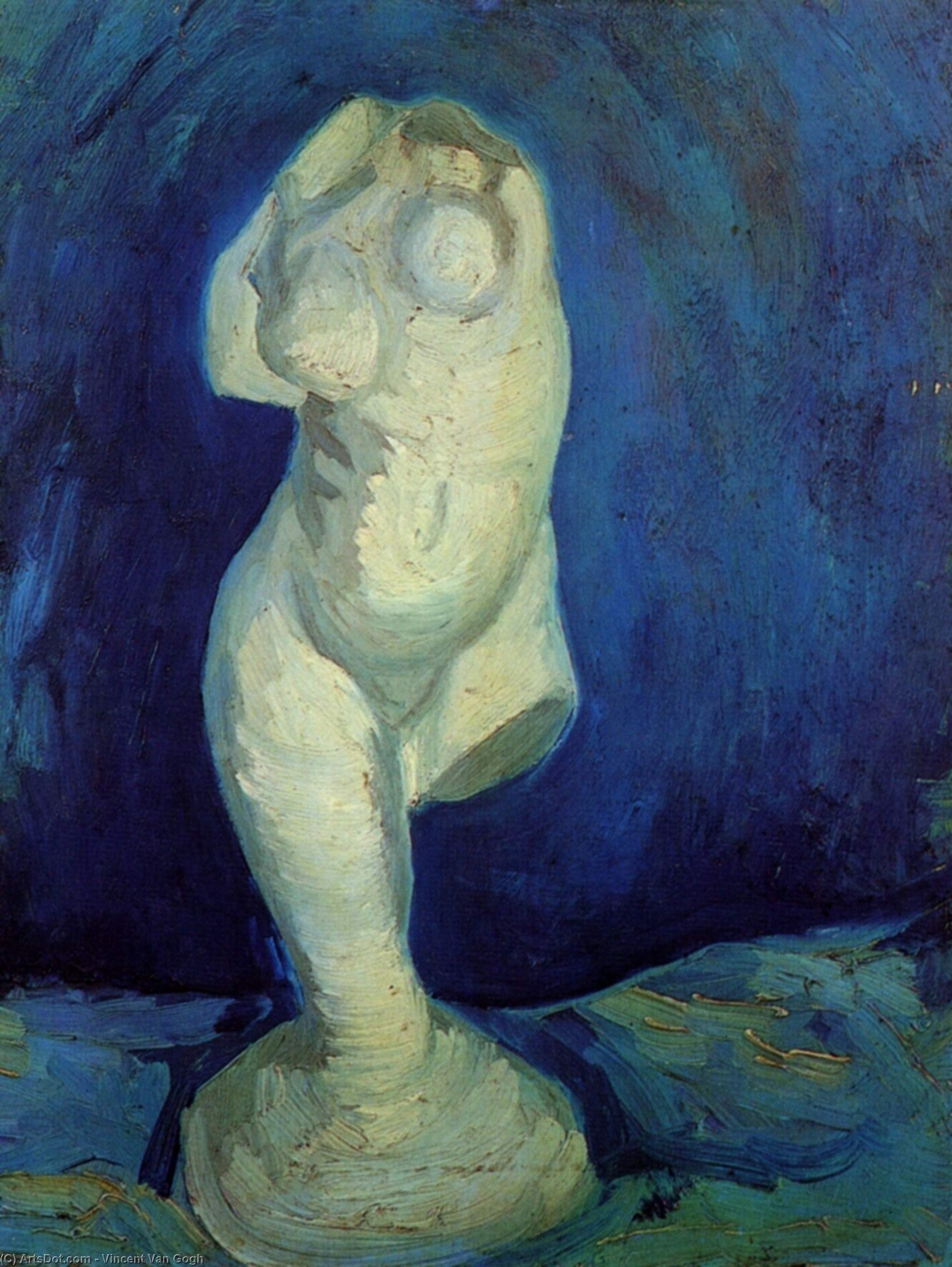 Plaster Statuette Of A Female Torso — Vincent Willem Van Gogh