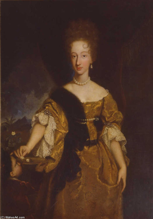 Ritratto Di Violante Di Baviera — Niccolò Cassana