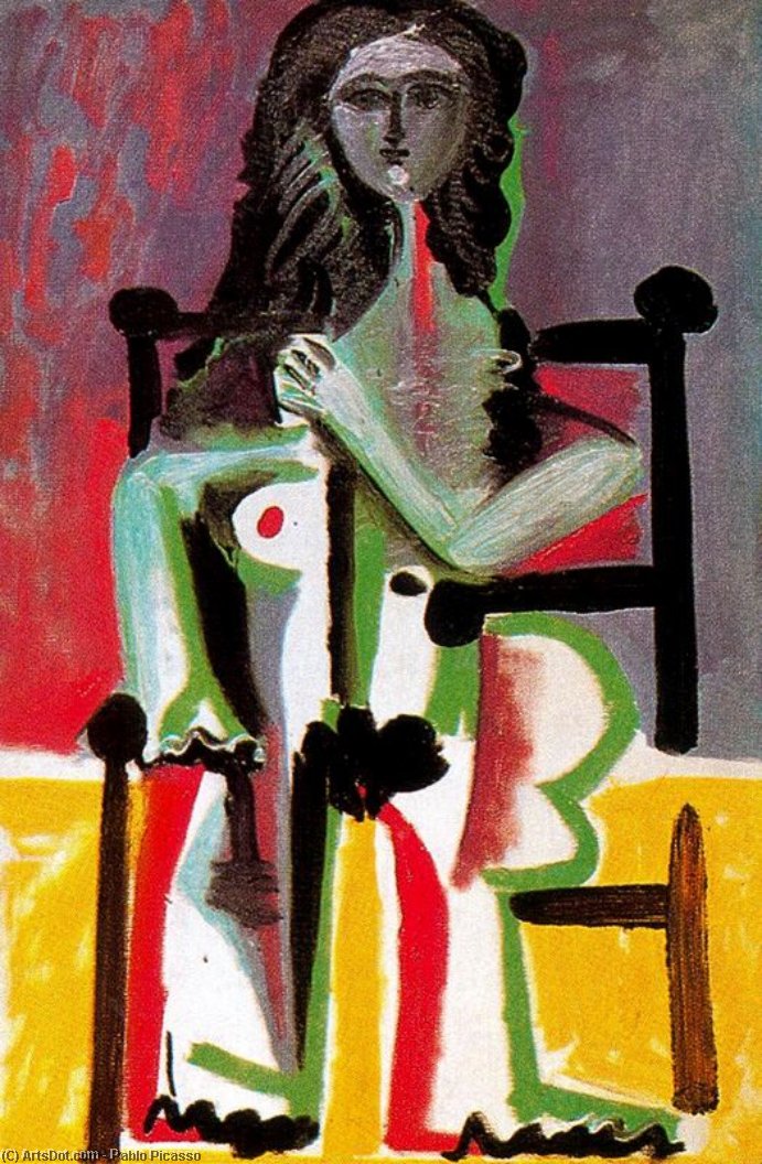 Niedrige Frau Im Armkissen — Pablo Picasso