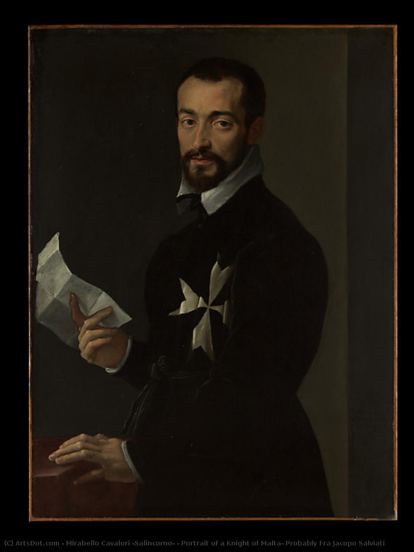 Portrait Of A Knight Of Malta, Probably Fra Jacopo Salviati — Mirabello Cavalori (salincorno)