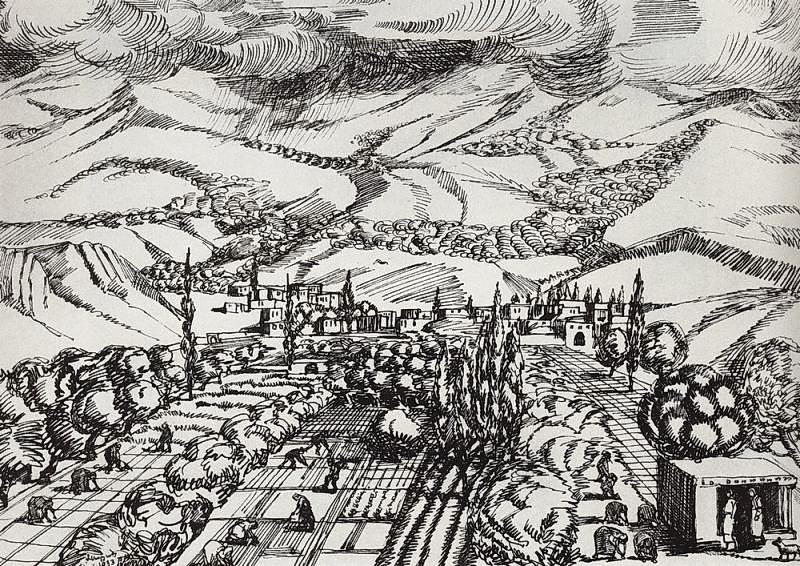 Armenian Village — Martiros Sarian