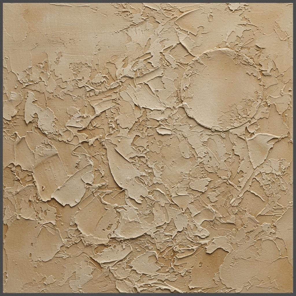Fragmentierte Echos Der Uralten Erde In Einem Monochromen Skulpturalen Relief — David Moreau