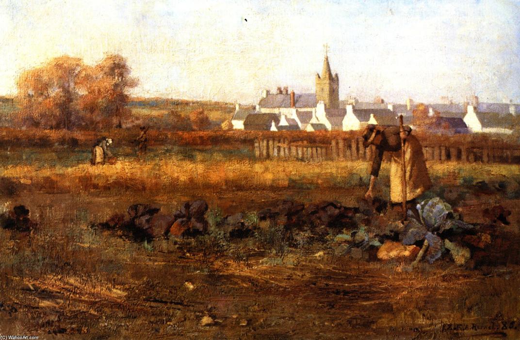 In The Town Crofts, Kirkcudbright — Edward Atkinson Hornel