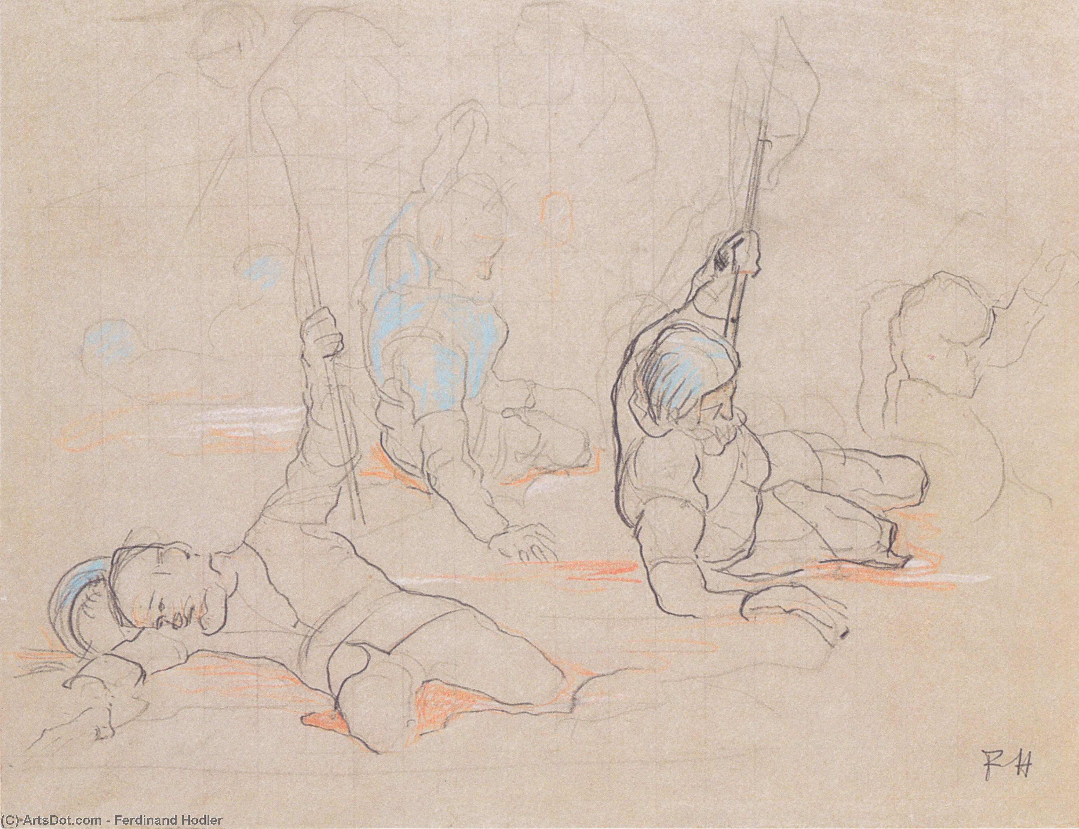 The Wounded Standard Bearer Hans Baer — Ferdinand Hodler