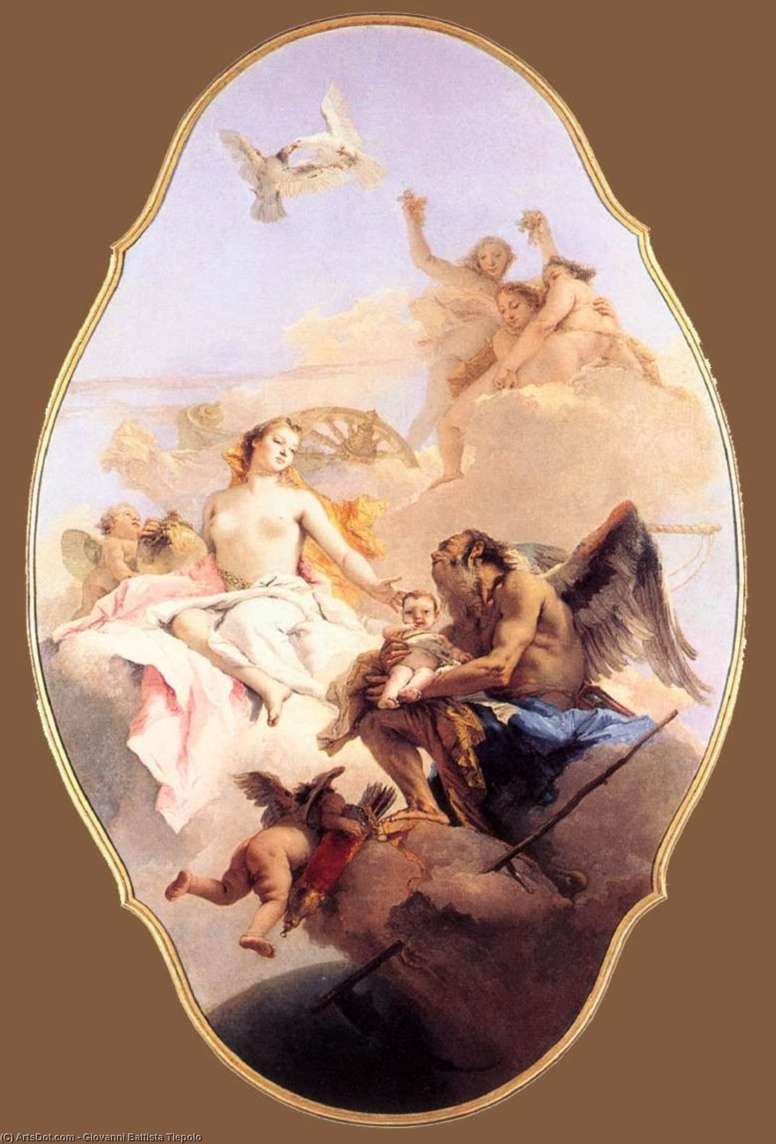 Eine Allegorie Mit Venus Und Der Zeit — Giambattista Tiepolo