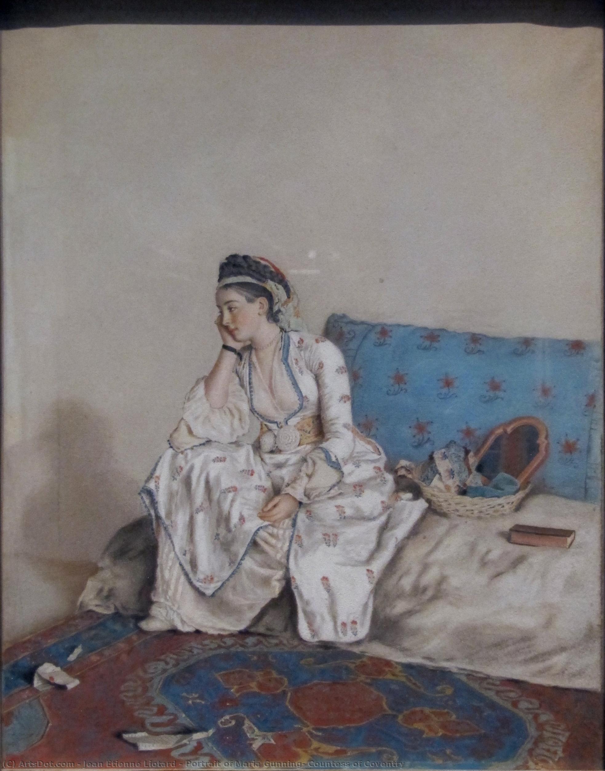 Portrait Of Maria Gunning, Countess Of Coventry — Jean-étienne Liotard