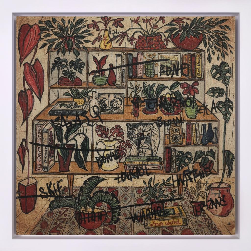 Fragmented Chronicles Of Ochre And Ink: A Singular Study In Botanical Chaos — Laurent Caron