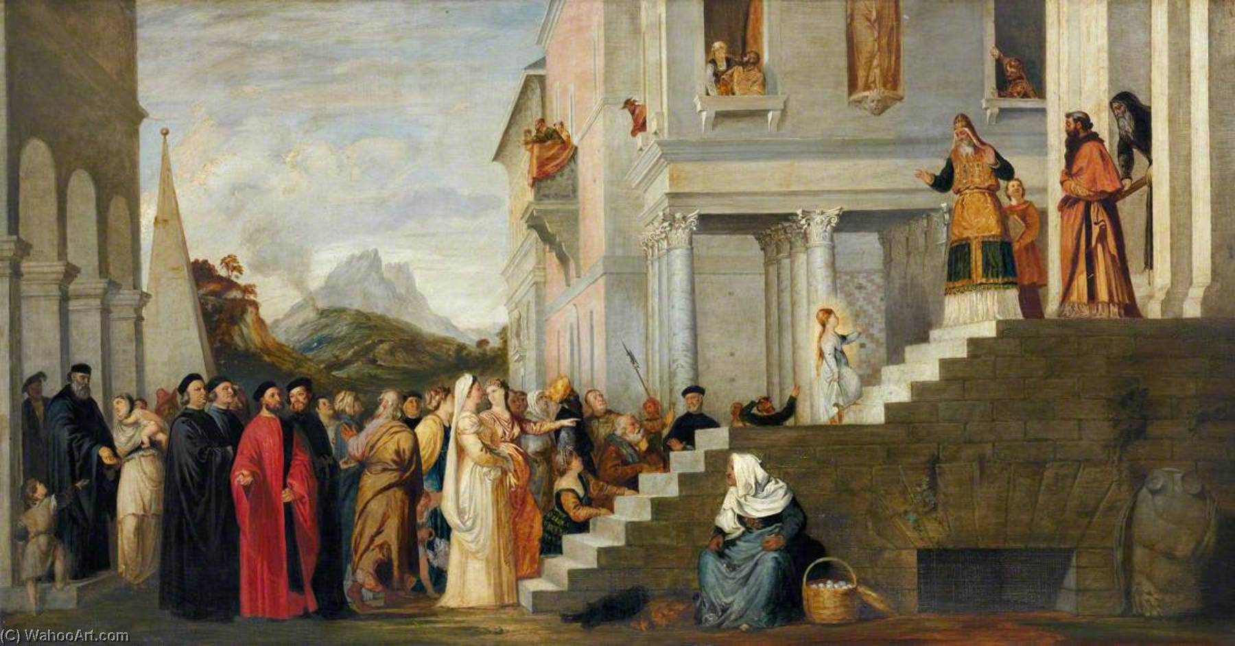 Presentation Of The Virgin In The Temple (after Titian) — Robert Scott Lauder