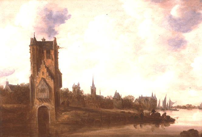 Vue D'une Ville, Le Port De Peche — Jan Josephszoon Van Goyen