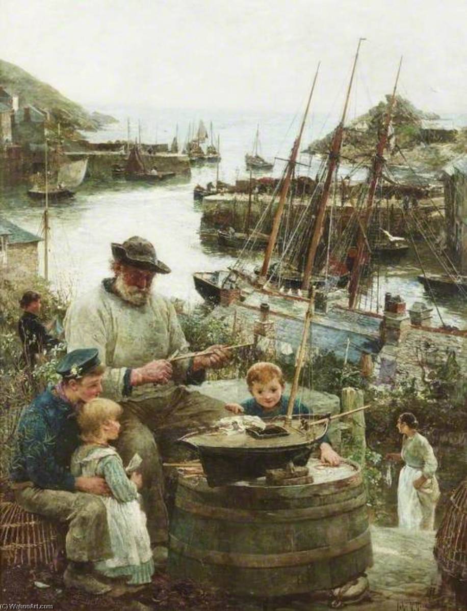 Shipmodel Maker With Harbour — John Robertson Reid