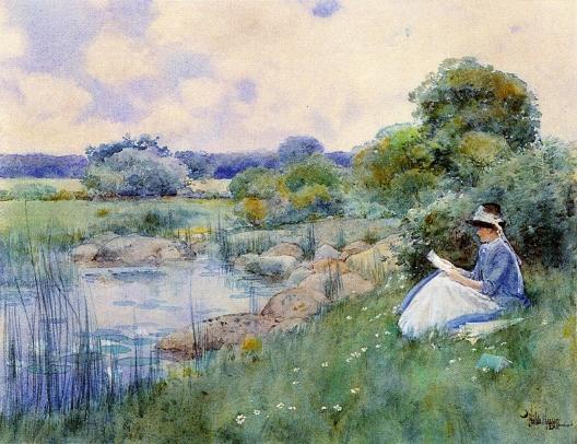 Woman Reading — Frederick Childe Hassam