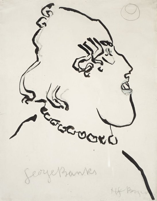 Caricature Of Georges Banks — Henri Gaudier-brzeska