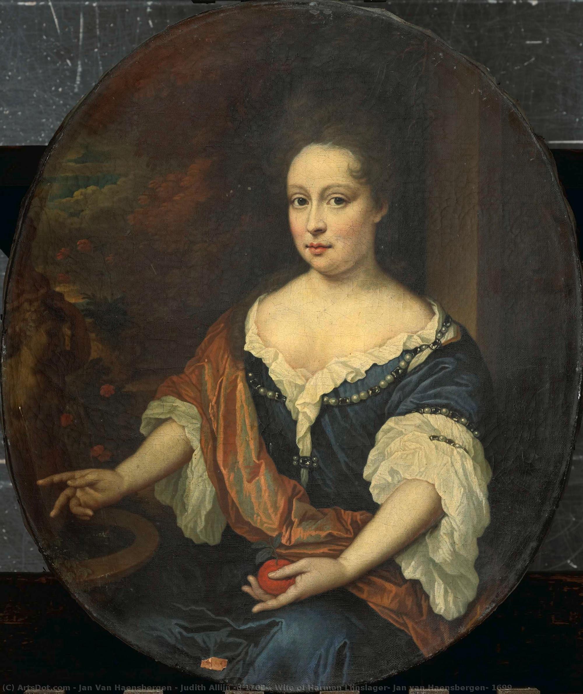 Judith Allijn (d 1702), Wife Of Harmen Lijnslager, Jan Van Haensbergen, 1699 — Jan Van Haensbergen