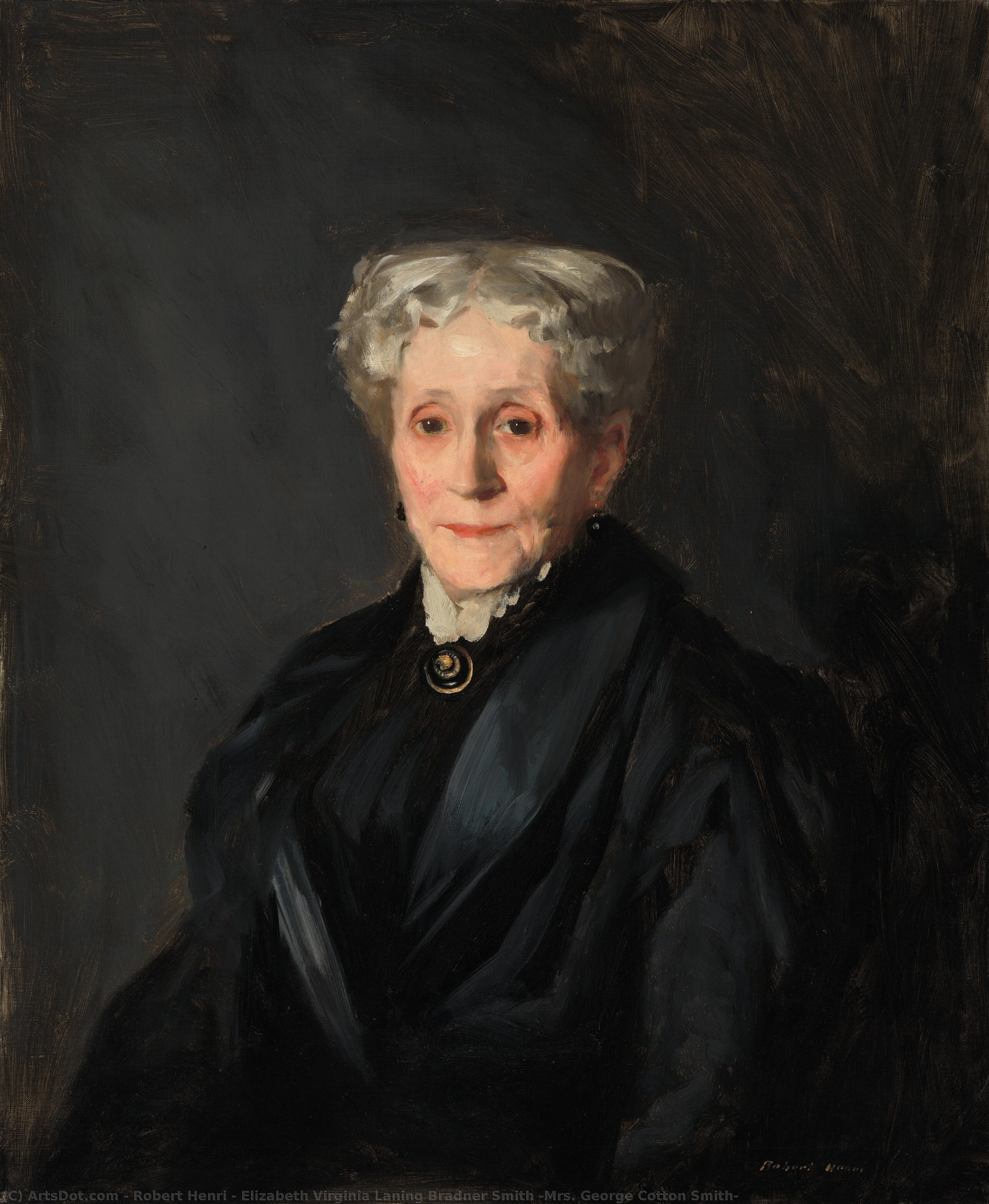 Elizabeth Virginia Laning Bradner Smith (mrs. George Cotton Smith) — Robert Henri