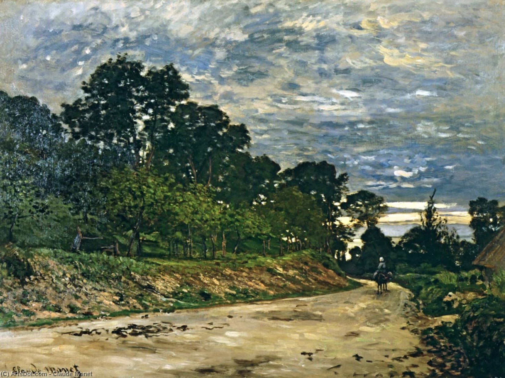 Der Weg Zum Bauernhof Saint-simeon — Claude Monet
