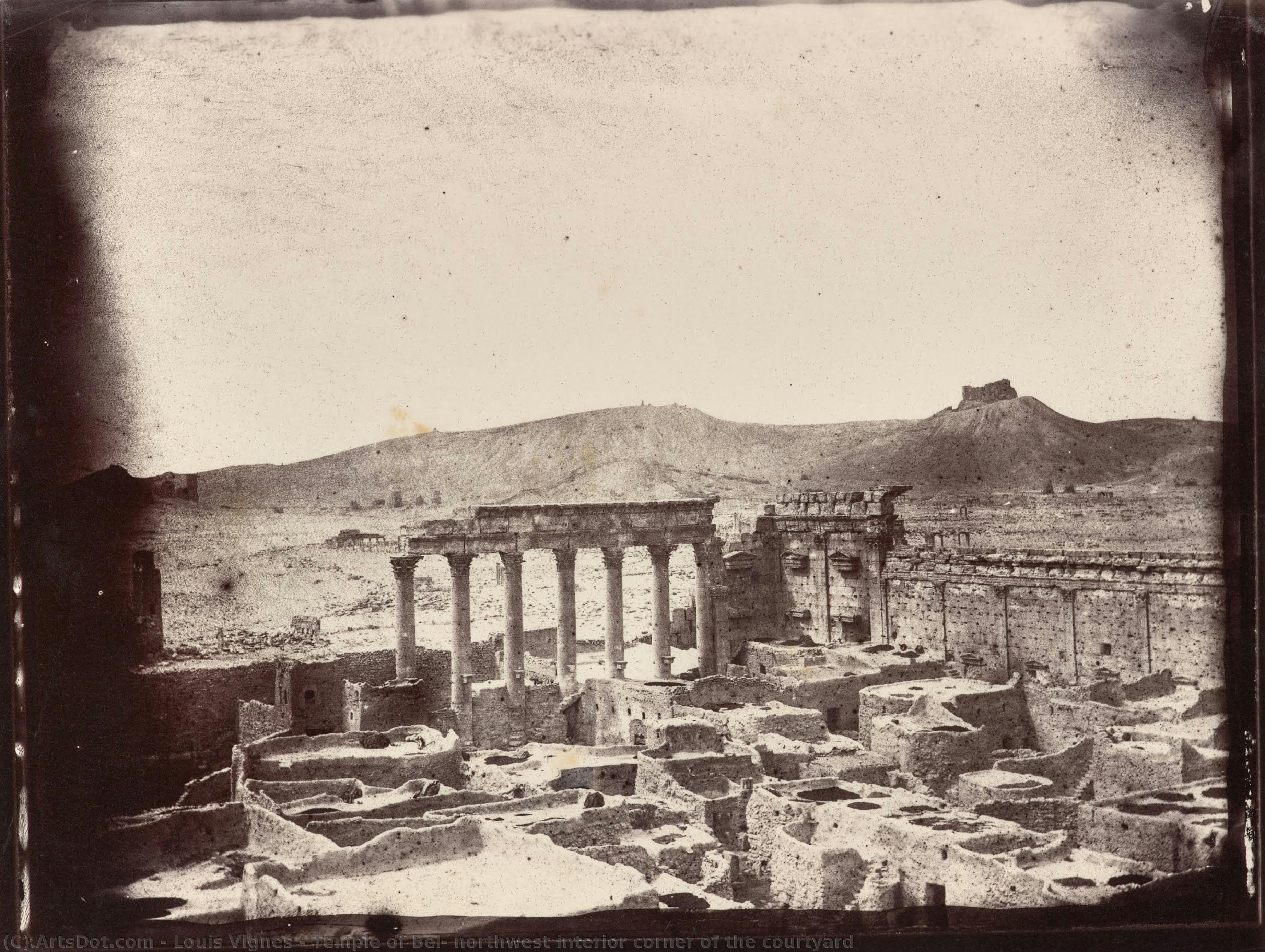 Temple Of Bel, Northwest Interior Corner Of The Courtyard — Louis Vignes
