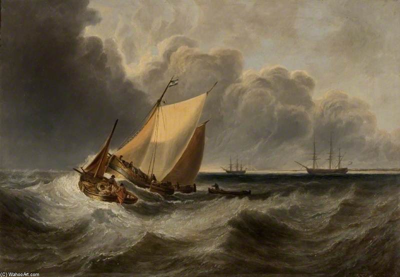Seascape, Recollection Of Turner — John Wilson Carmichael