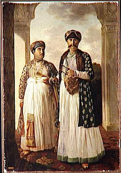 Choudja A Ed Doulah Et Son Fils Myrza Mani — Tilly Kettle