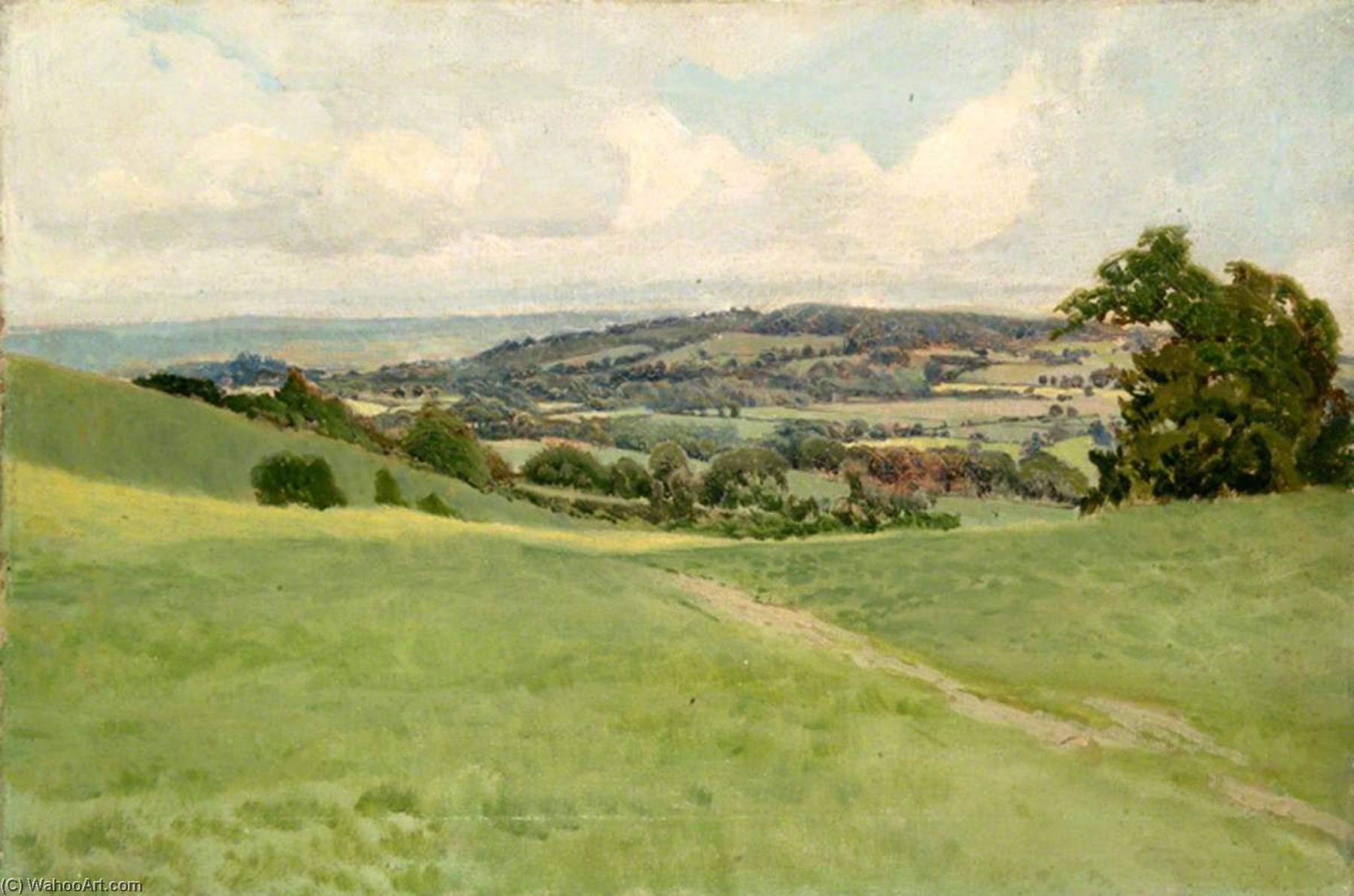 View Of North Downs In East Surrey — Ernest C. Christie