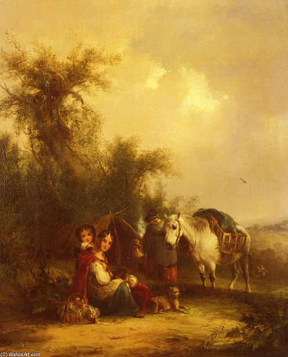 Resting Along The Trail — William Shayer Senior
