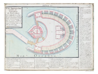 Masse Plan Of The Chapus Fort From Traite De Fortifications — Claude Masse