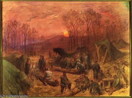 A Military Encampment — Paul Gustave Doré