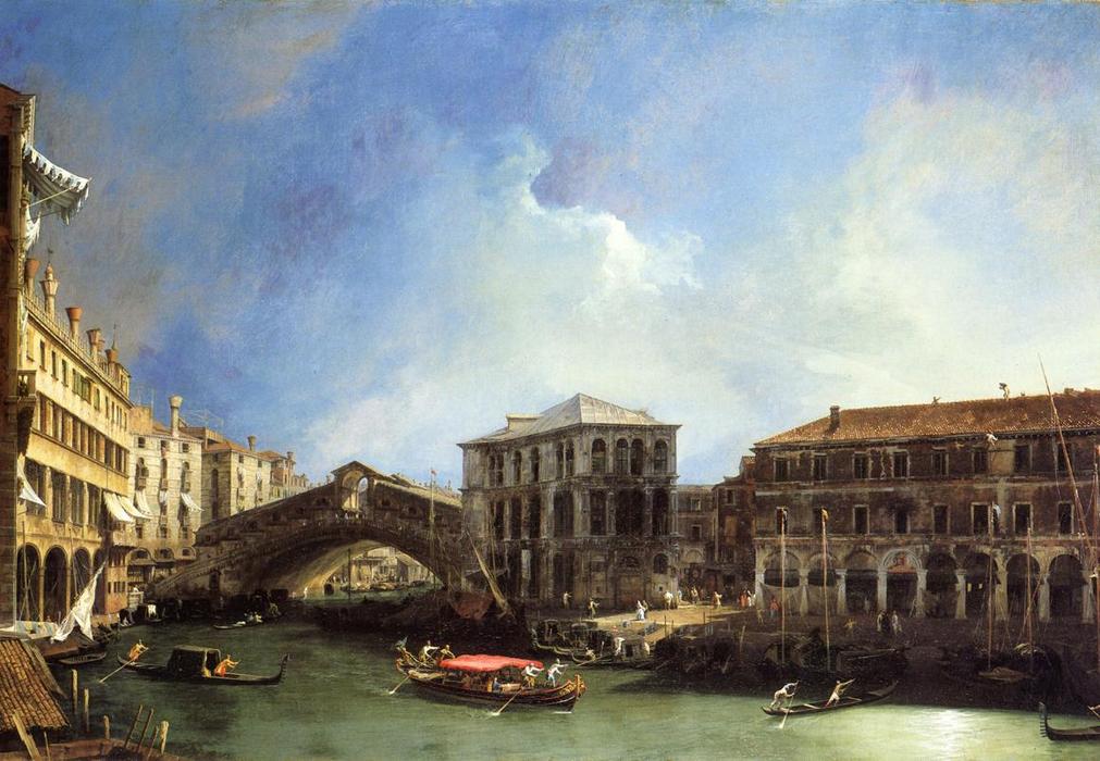Grand Canel The Rialto Bridge From The North — Canaletto