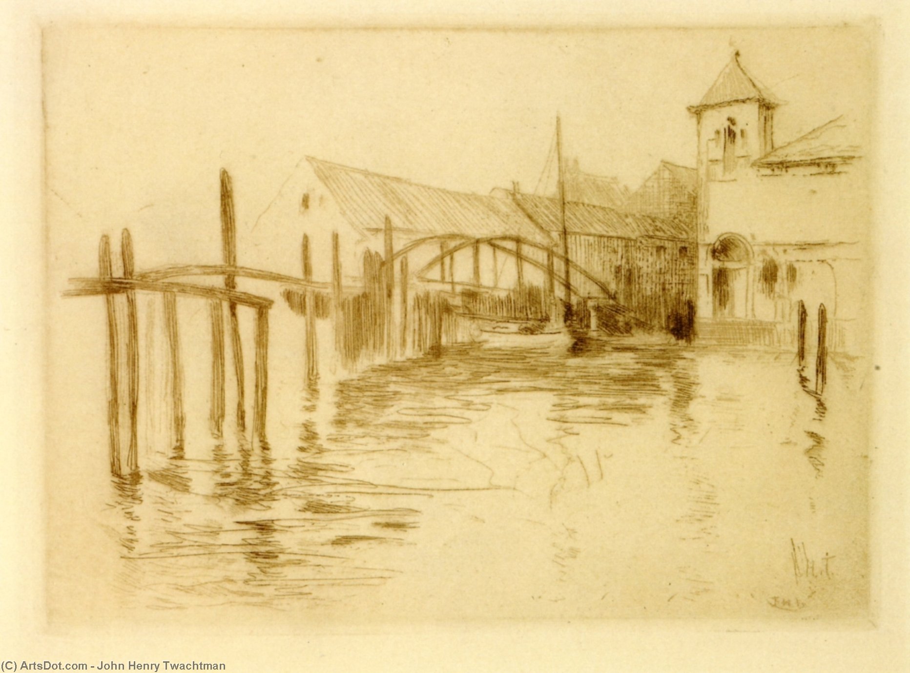 Anlegestelle In Newport — John Henry Twachtman