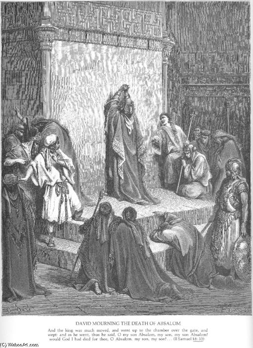 David Mourns The Death Of Absalom — Paul Gustave Doré