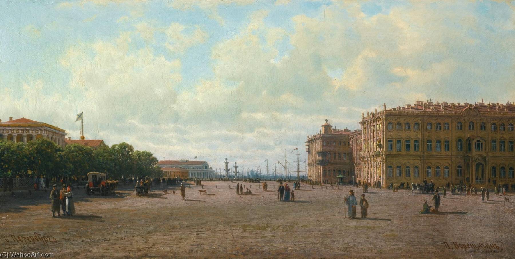 View Of Palace Square, St Petersburg — Petr Petrovich Vereshchagin
