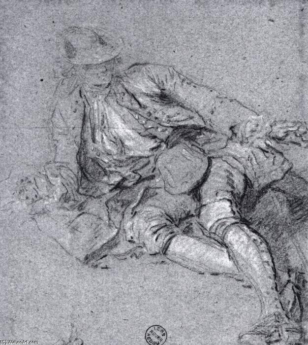 Study For Picnic After The Hunt — Nicolas Lancret