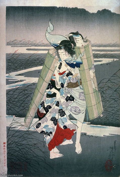 Lovers At Night On A Moor — Tsukioka Yoshitoshi