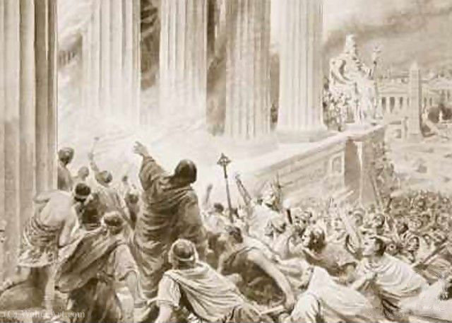 The Burning Of The Library At Alexandria In 391 Ad — Ambrose Dudley