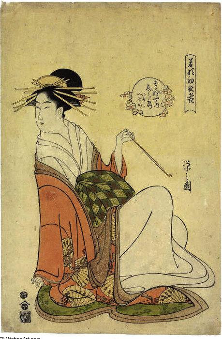 Shiratsuyu Of The Ogiya — Chobunsai Eishi