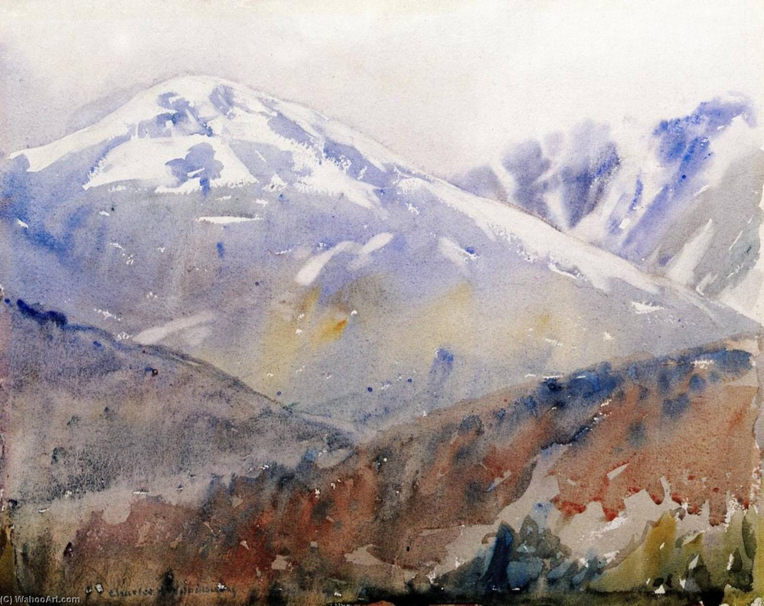 First Snow Mount Washington — Charles H Woodbury