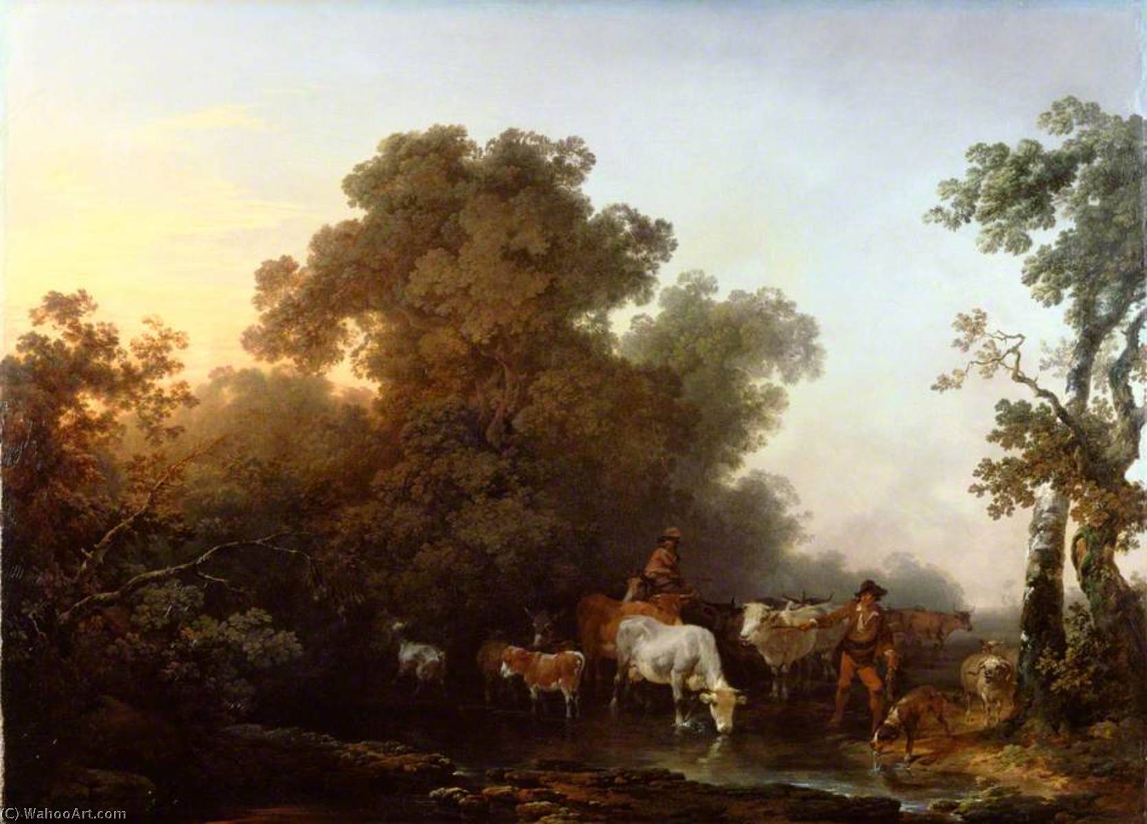 Landscape With Cattle And Figures — Filip Džejms De Luturburg
