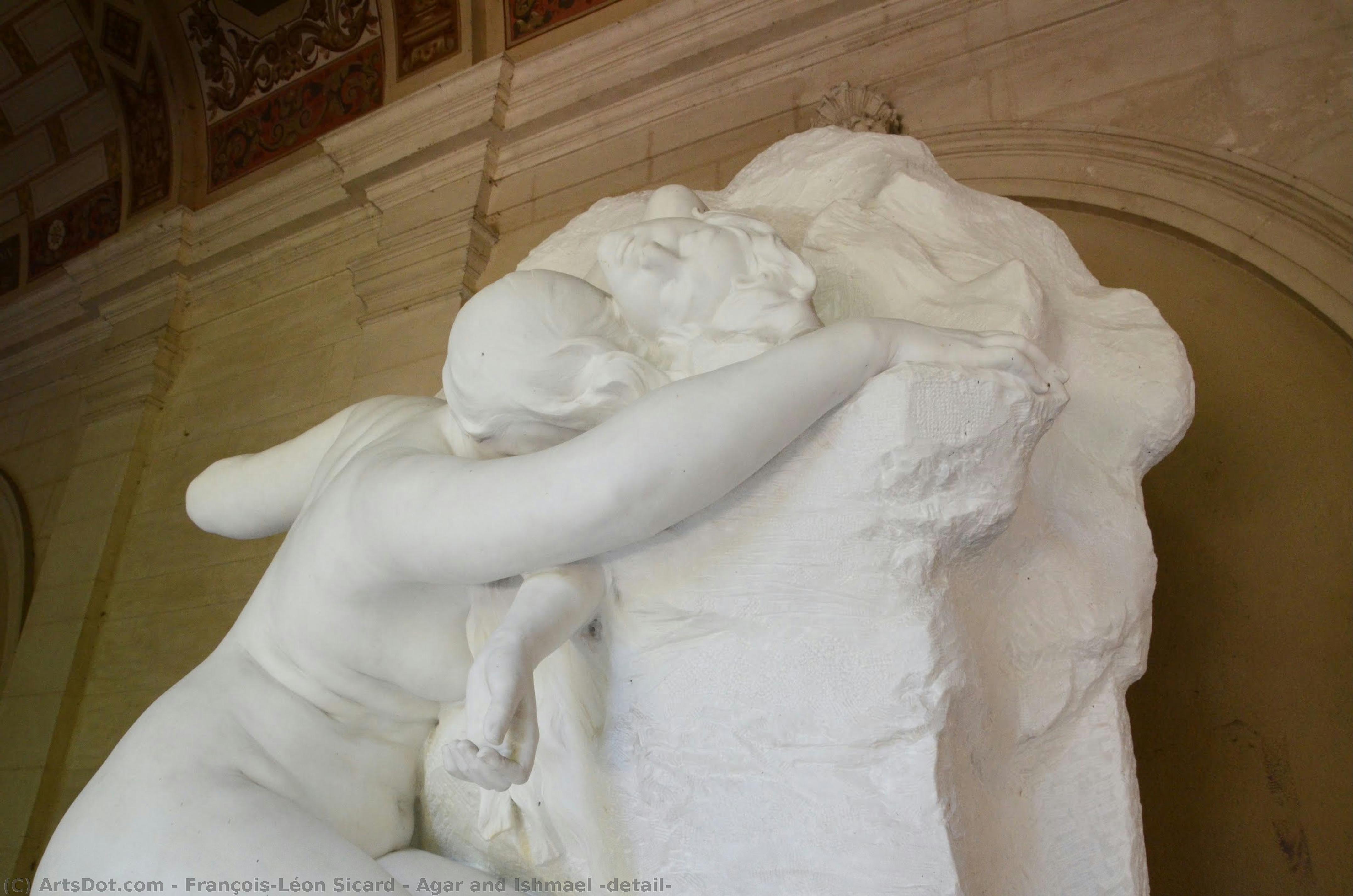 Agar And Ishmael (detail) — François-léon Sicard