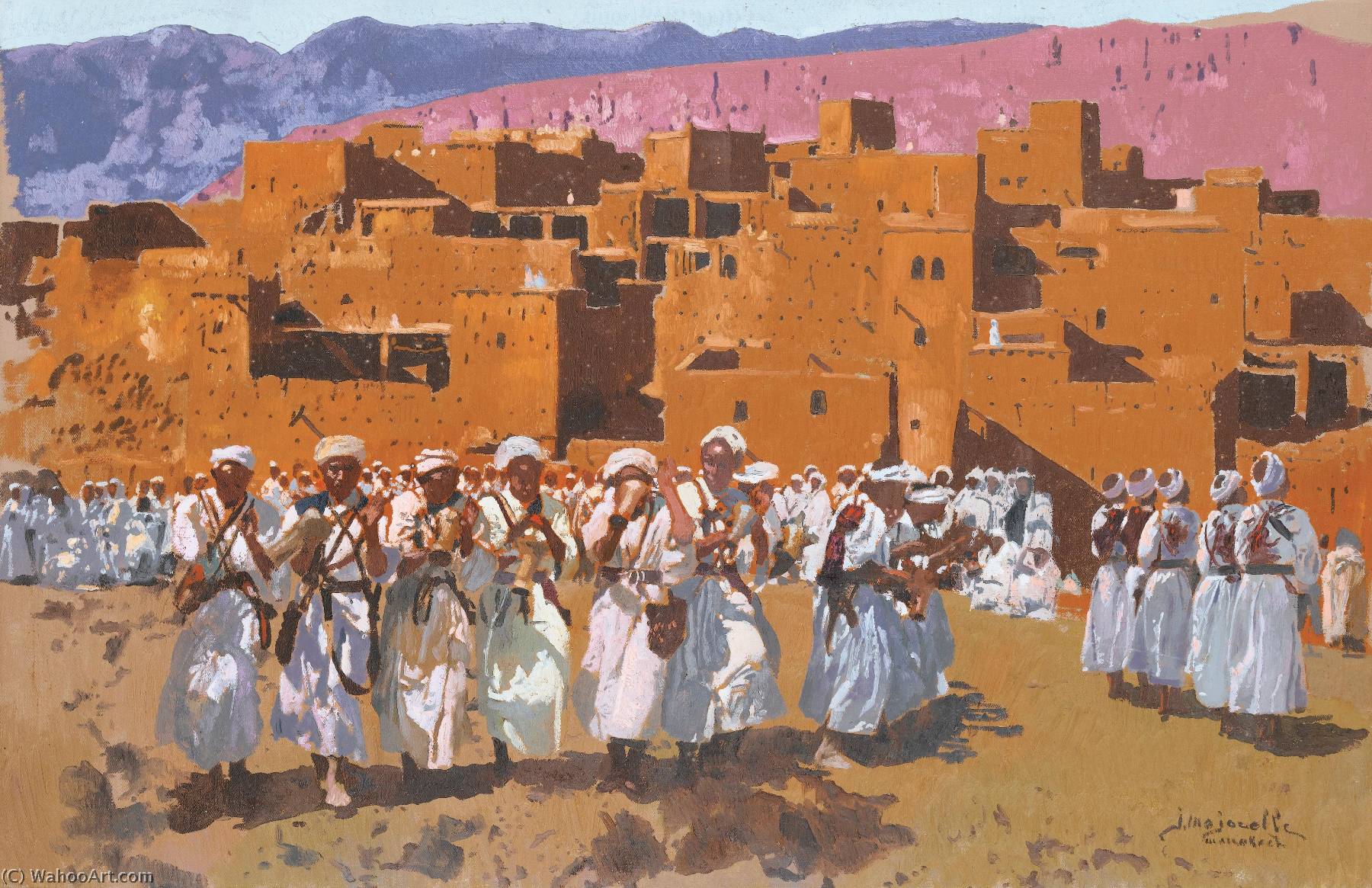 Jour De Fête, Probablement À Anémiter — Jacques Majorelle