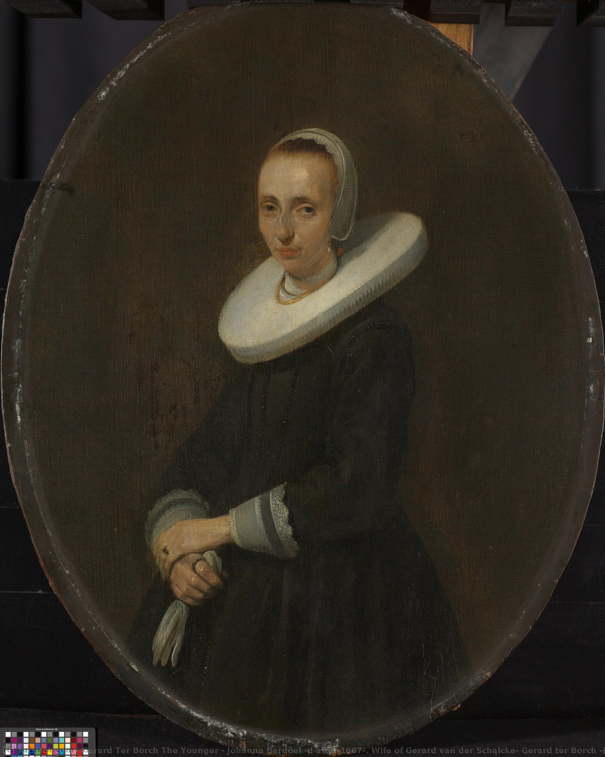 Johanna Bardoel (d After 1667). Wife Of Gerard Van Der Schalcke, Gerard Ter Borch (ii), 1644 — Gerard Ter Borch Der Jüngere