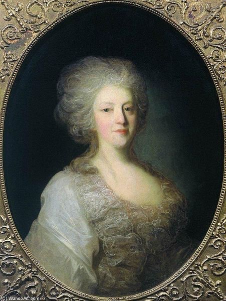 Portrait Of Praskovya Lanskaya — Fyodor Stepanovich Rokotov