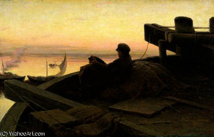 On The River Volga — Abram Efimovich Arkhipov