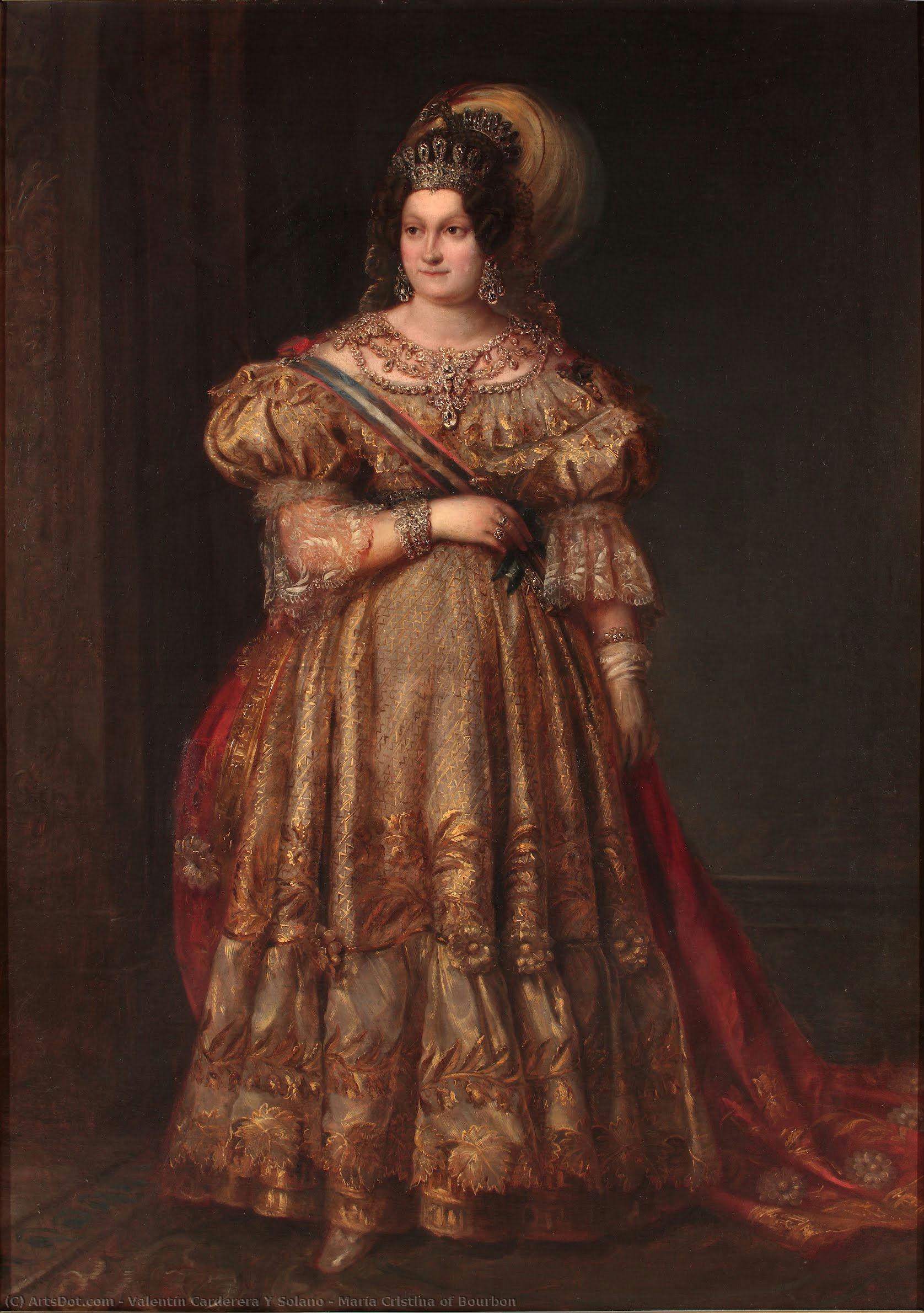 María Cristina Of Bourbon — Valentín Carderera Y Solano
