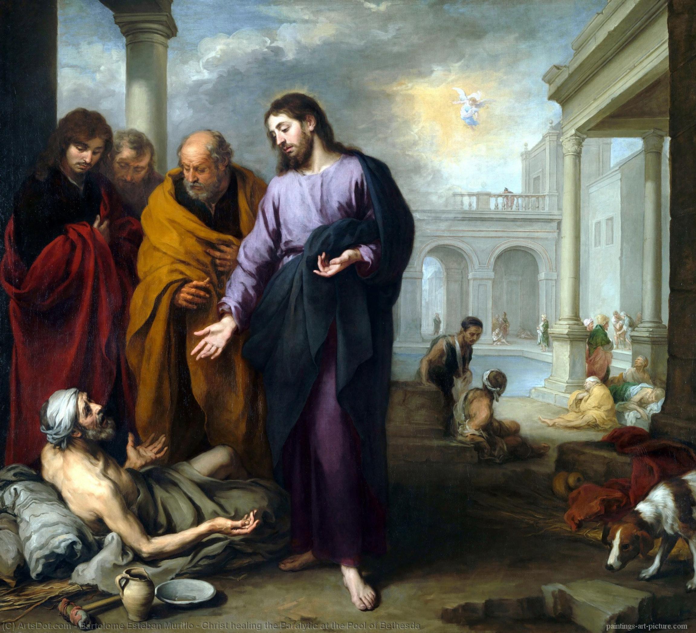 Christ Healing The Paralytic At The Pool Of Bethesda — Bartolomé Esteban Murillo