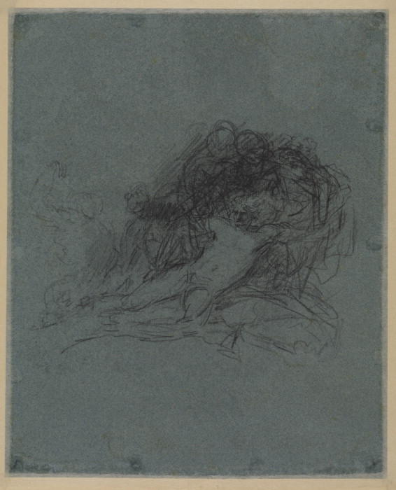 Studies For 'isaiah And The Angel' (saint George's Chapel, Windsor) (verso) — Benjamin West