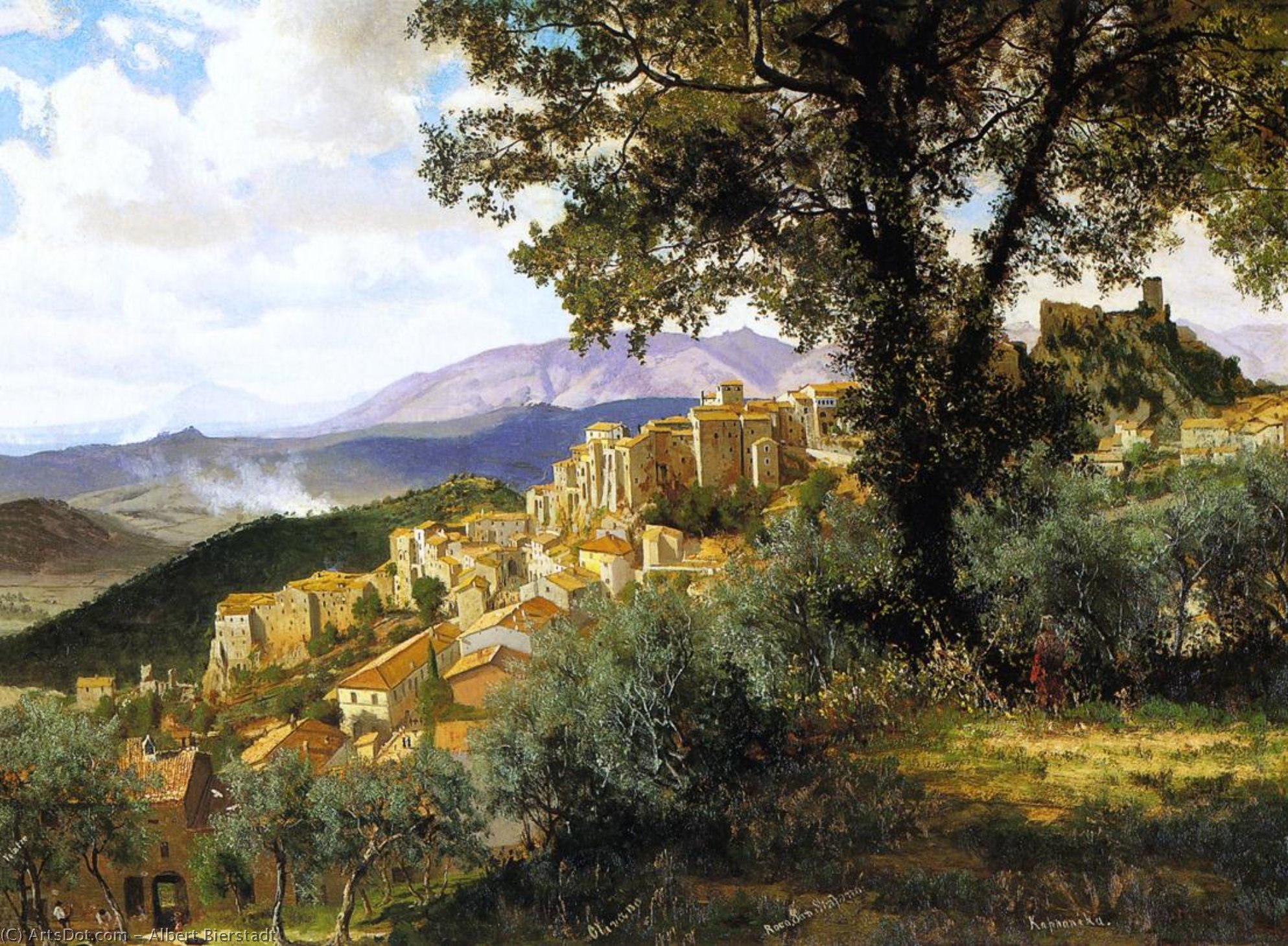 Olevano-large — Albert Bierstadt