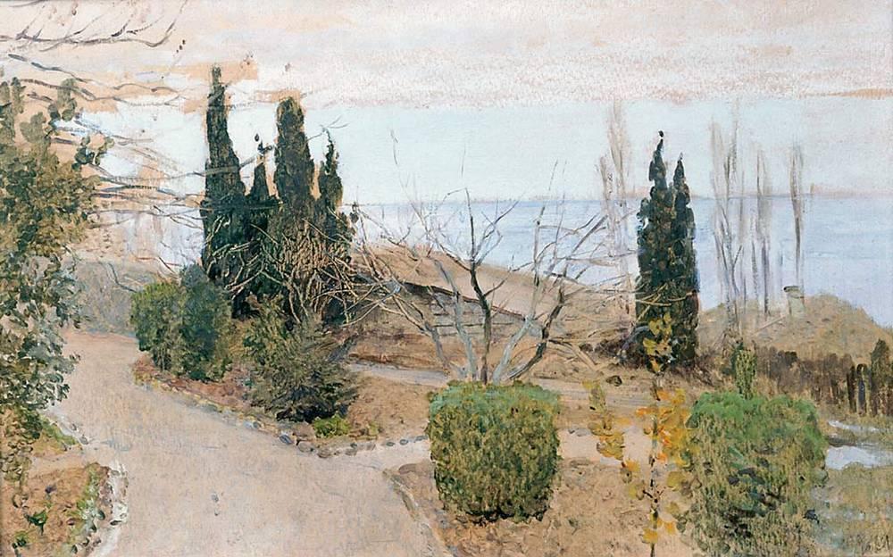 Garden In Yalta. Cypress Trees. — Isaak Ilyich Levitan