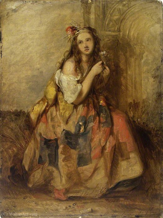 Mad Margery, A Young Woman Driven Mad And Living In The Fields — James John Hill