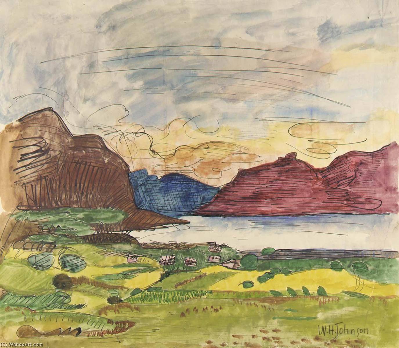 Volda Fjord, Norway — William H. Johnson
